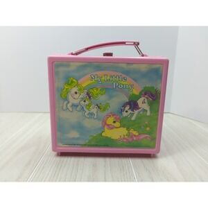 My Little Pony pink vintage lunchbox ONLY Aladdin 1985  used